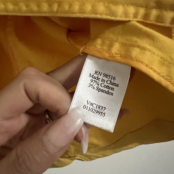 Coldwater Creek Blazer Jacket Size 16 Yellow Preppy Big Button Unlined Boxy - Picture 3 of 6